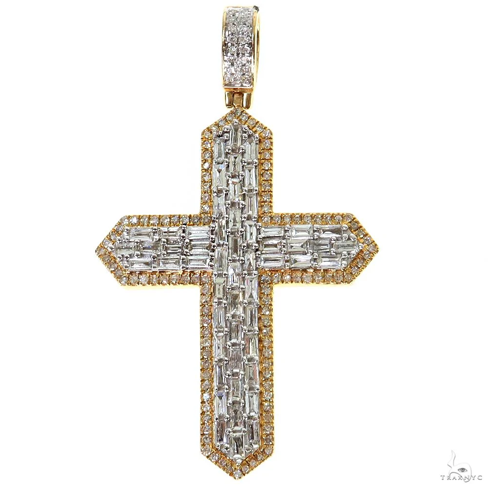 Baguette Diamond Cross Pendant 69955
