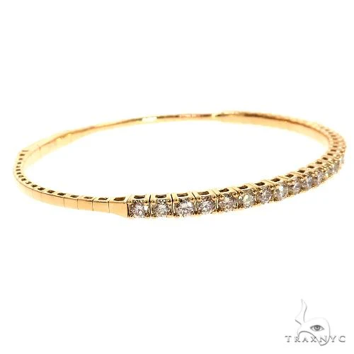 Flexible Diamond Bangle Bracelet 69834