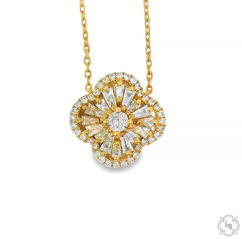 Floral Diamond Necklace 70241