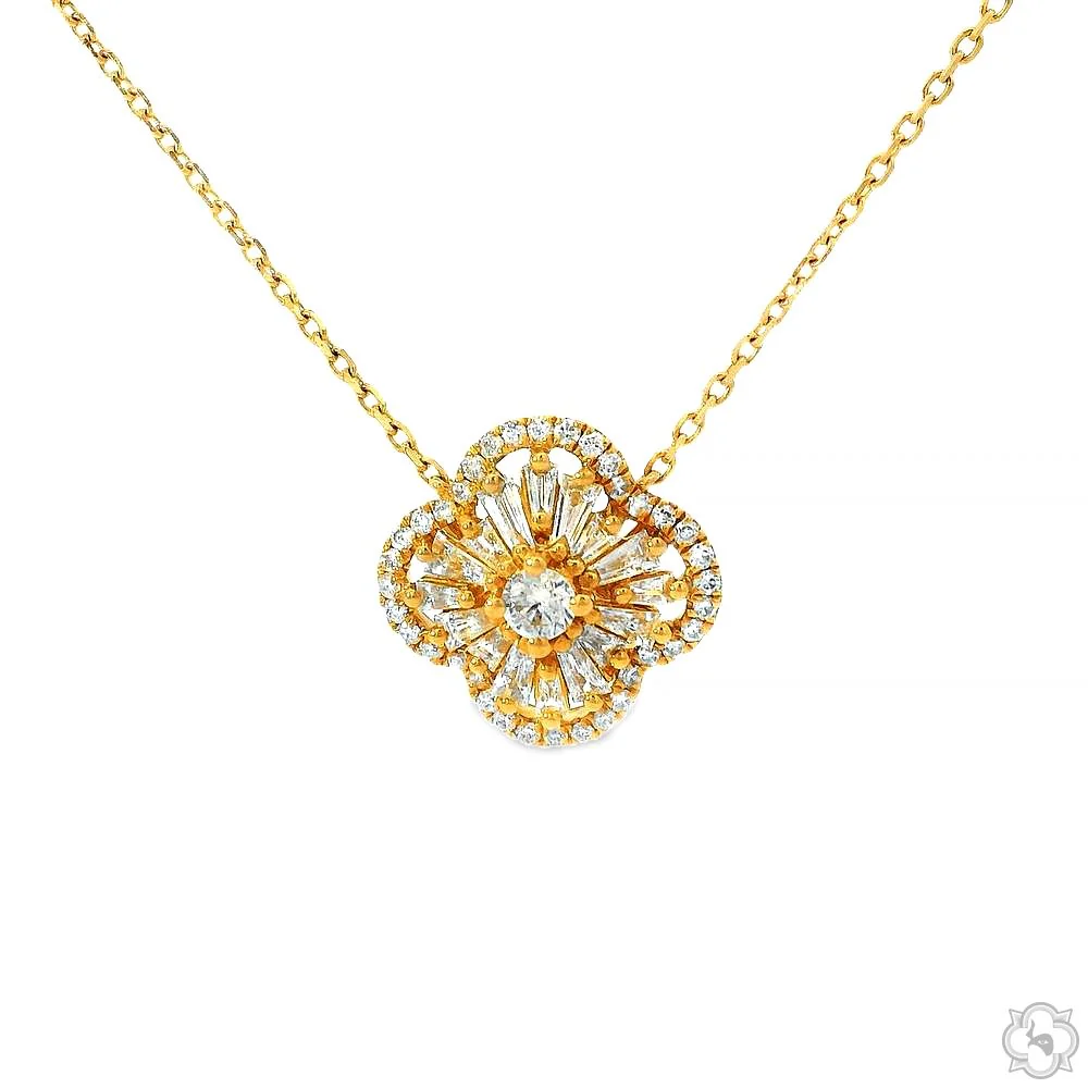 Floral Diamond Necklace 70241