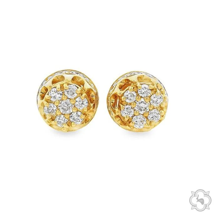 Flower Diamond Earrings 70307