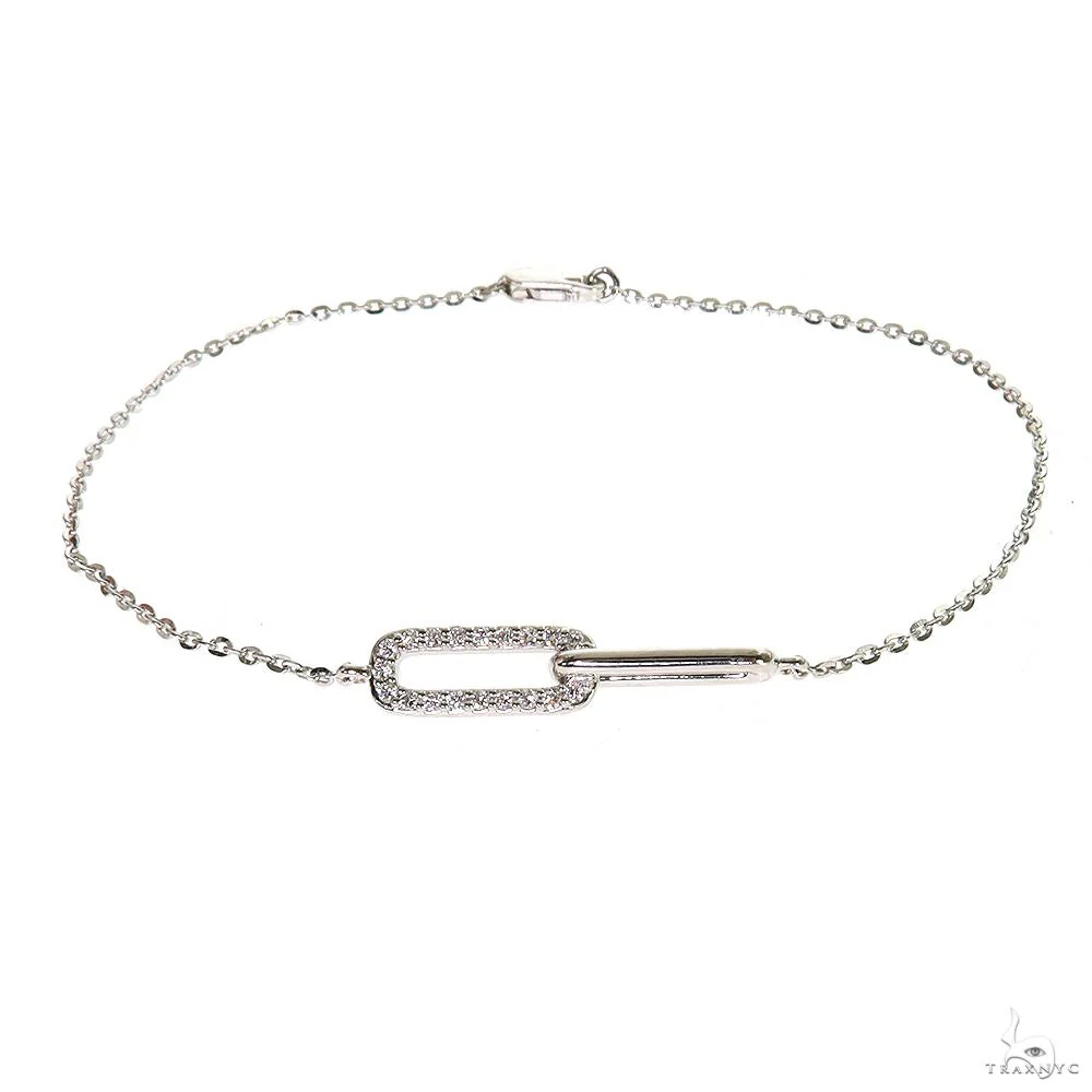 Paperclip Diamond Bracelet 69793