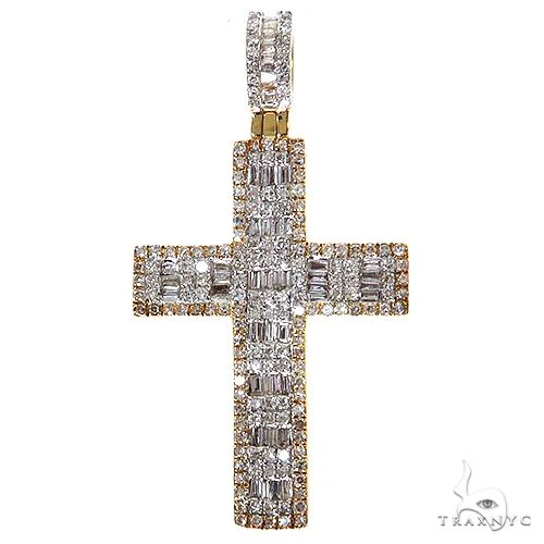 Baguette Diamond Cross Pendant 69954