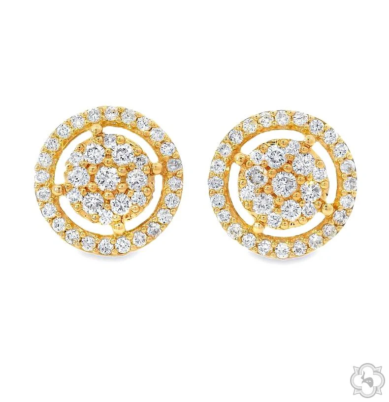 Round  Diamond  Earrings 70311
