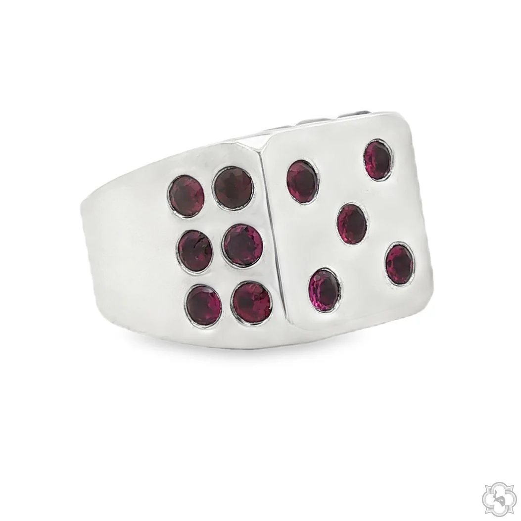 Lucky Roll Ruby Dice Ring 70892