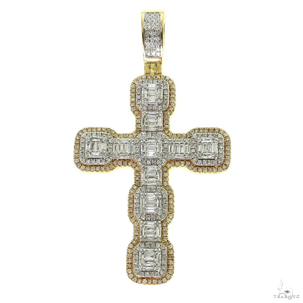 Baguette Diamond Cross Pendant 69951