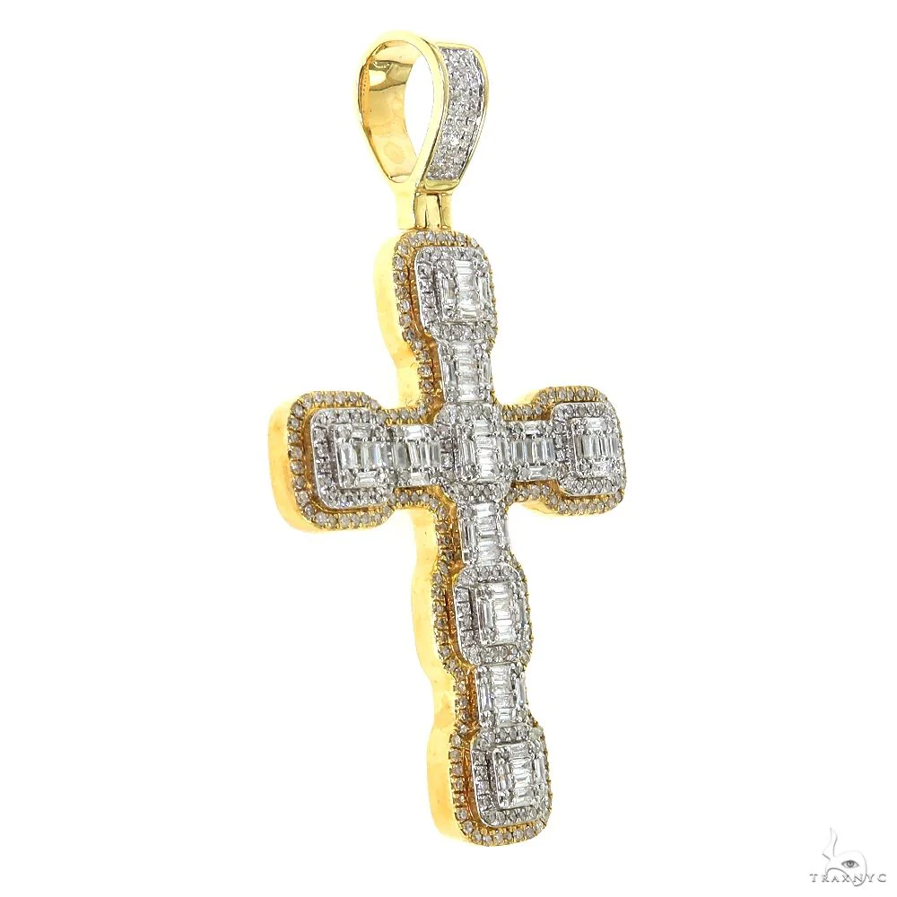 Baguette Diamond Cross Pendant 69951