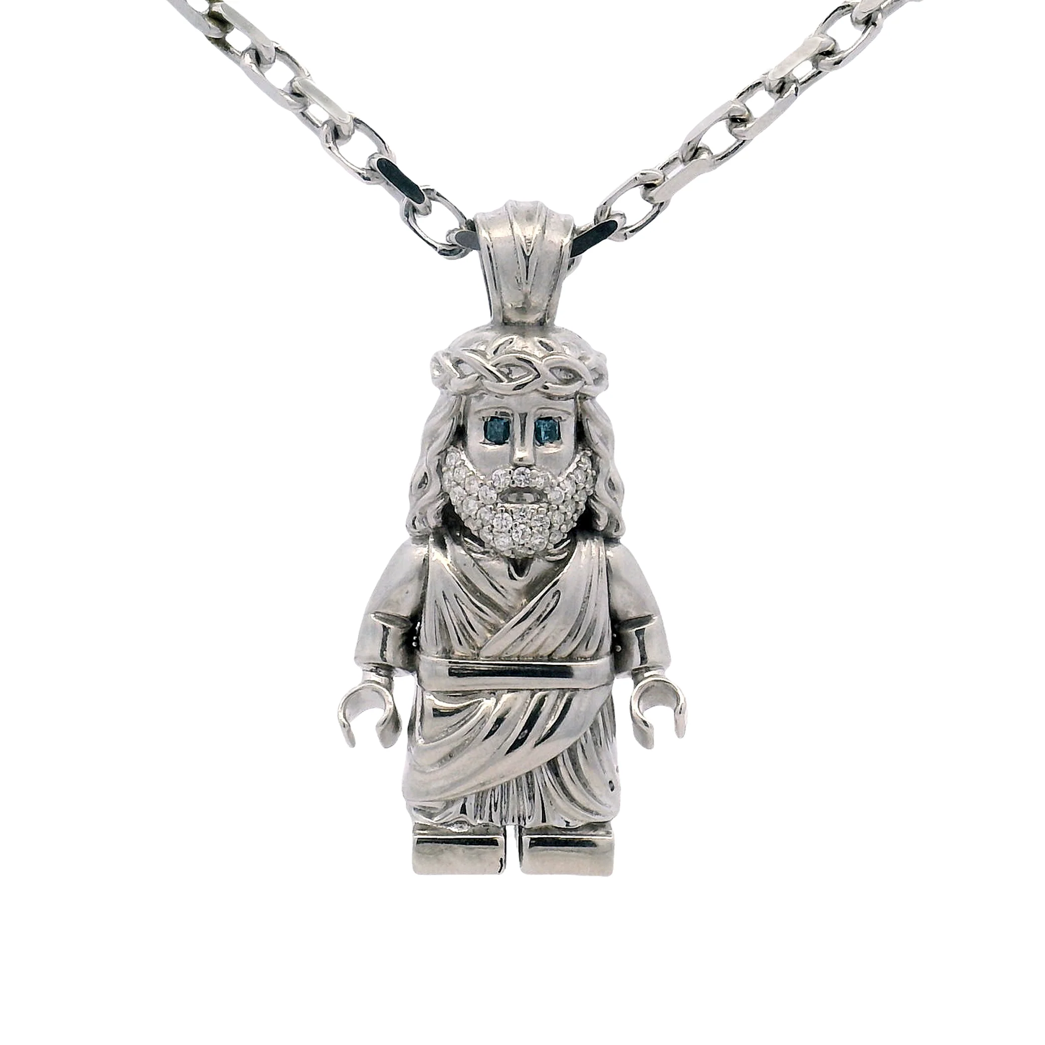 TraxNYC Mini Block Jesus Set .925 Silver 70939
