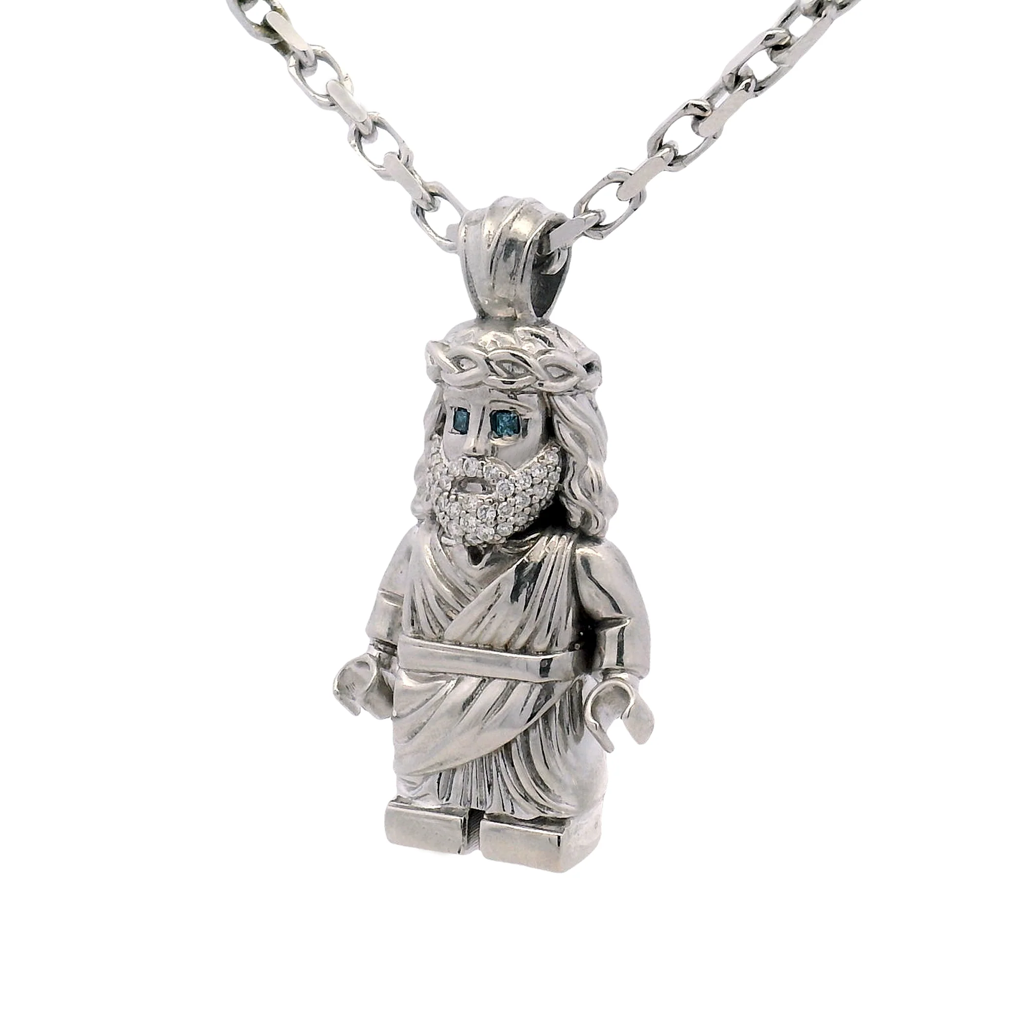 TraxNYC Mini Block Jesus Set .925 Silver 70939