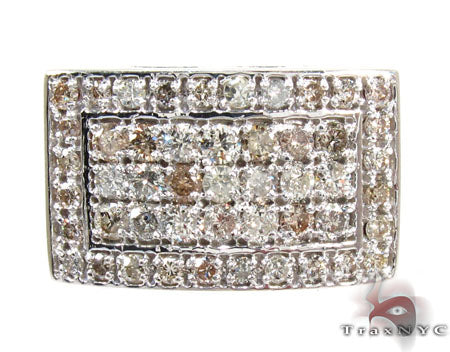 Silver 5 Row Prong Diamond Ring 25652