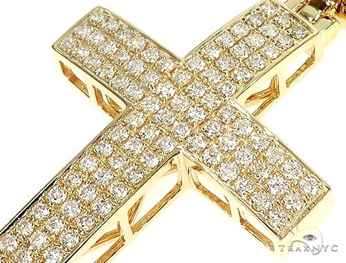 3008-14k-gold-diamond-cross-pendant-65953-4.jpg 14K Gold Diamond Cross Pendant 65953