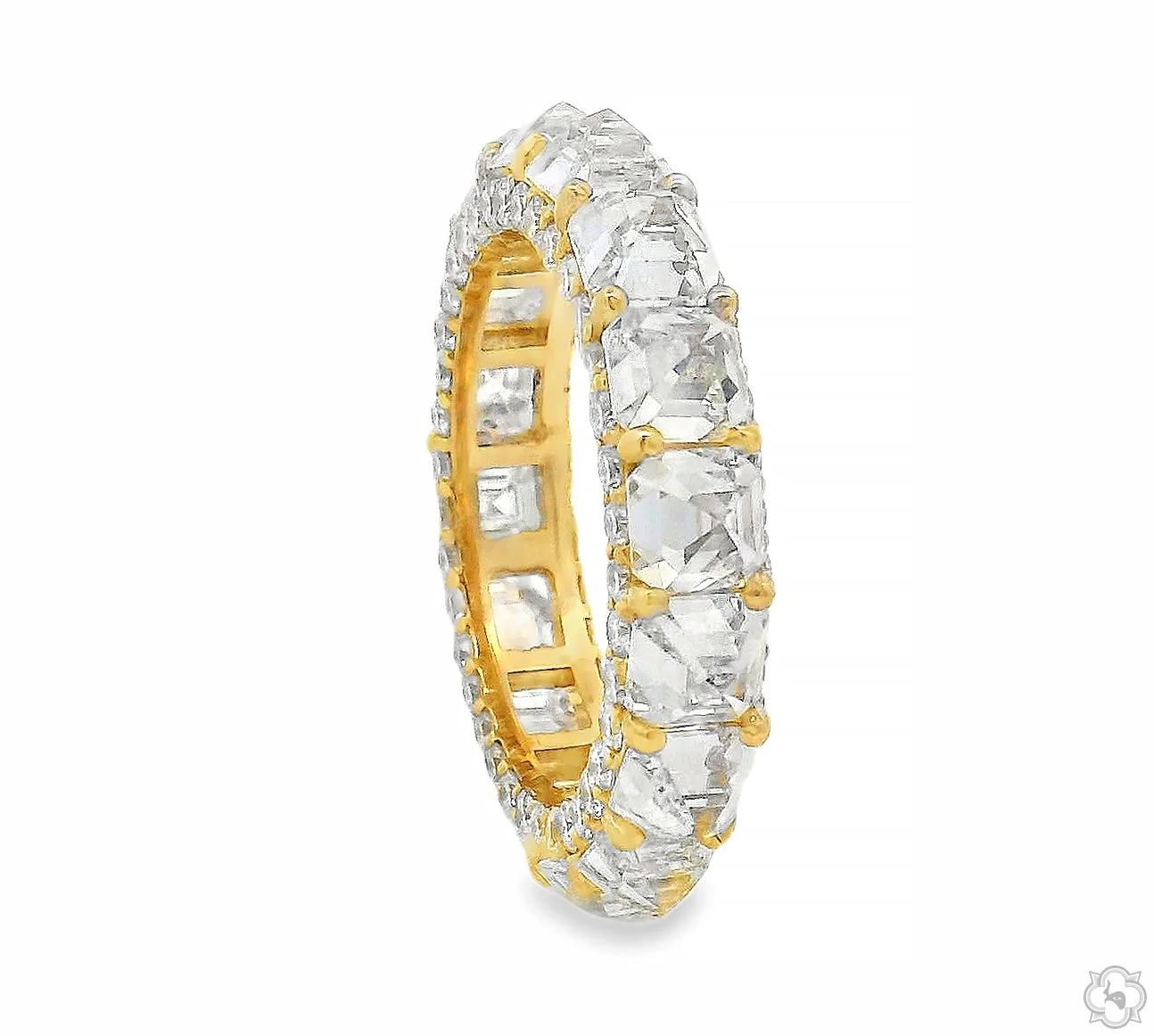 Upside Down Asscher Diamond Eternity Band 70826