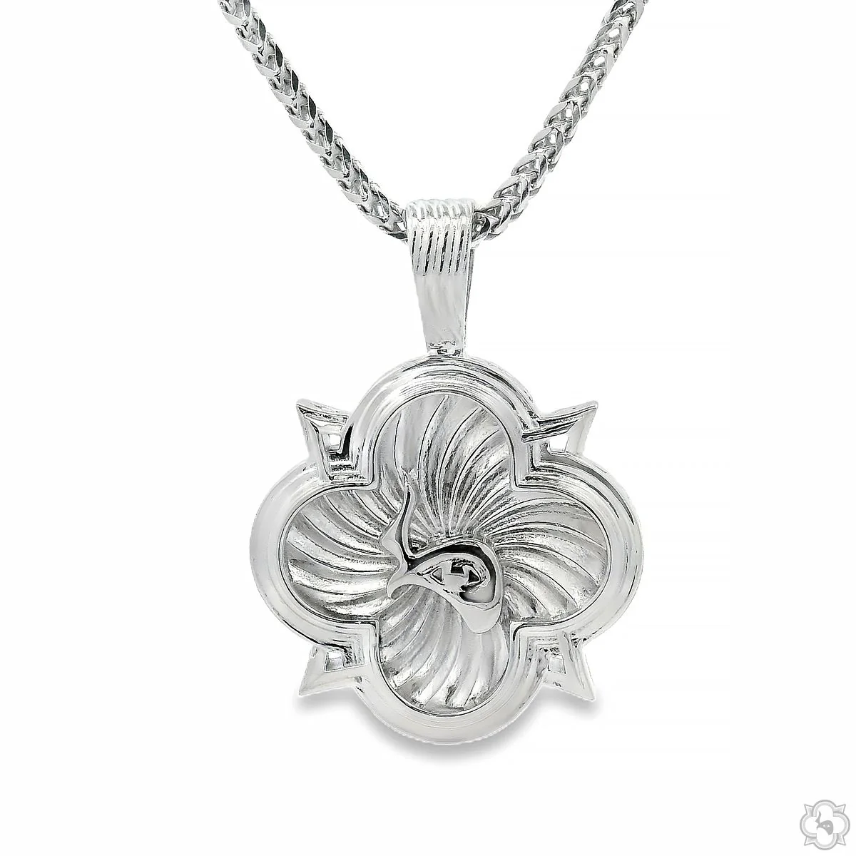 SOLD OUT! ! ! ! Silver Trax Logo Set  With Franco Chain Limited Edition 70850