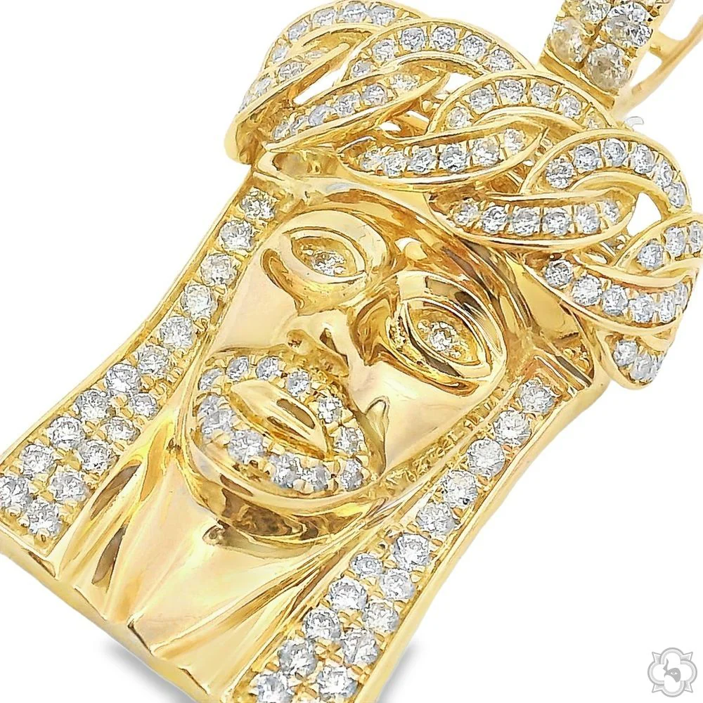 3417-14k-gold-diamond-cuban-link-crown-jesus-pendant-65842-3.webp 14k Gold Diamond Cuban Link Crown Jesus Pendant 65842