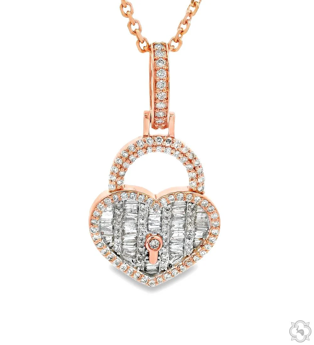 The Heart Lock Diamond Necklace 70291