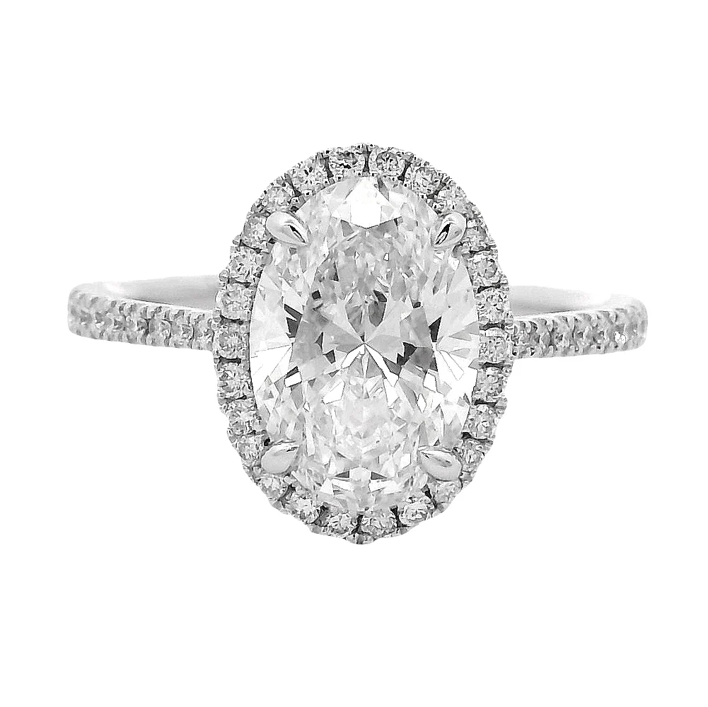 Oval Shape Diamond Engagement Ring 70951