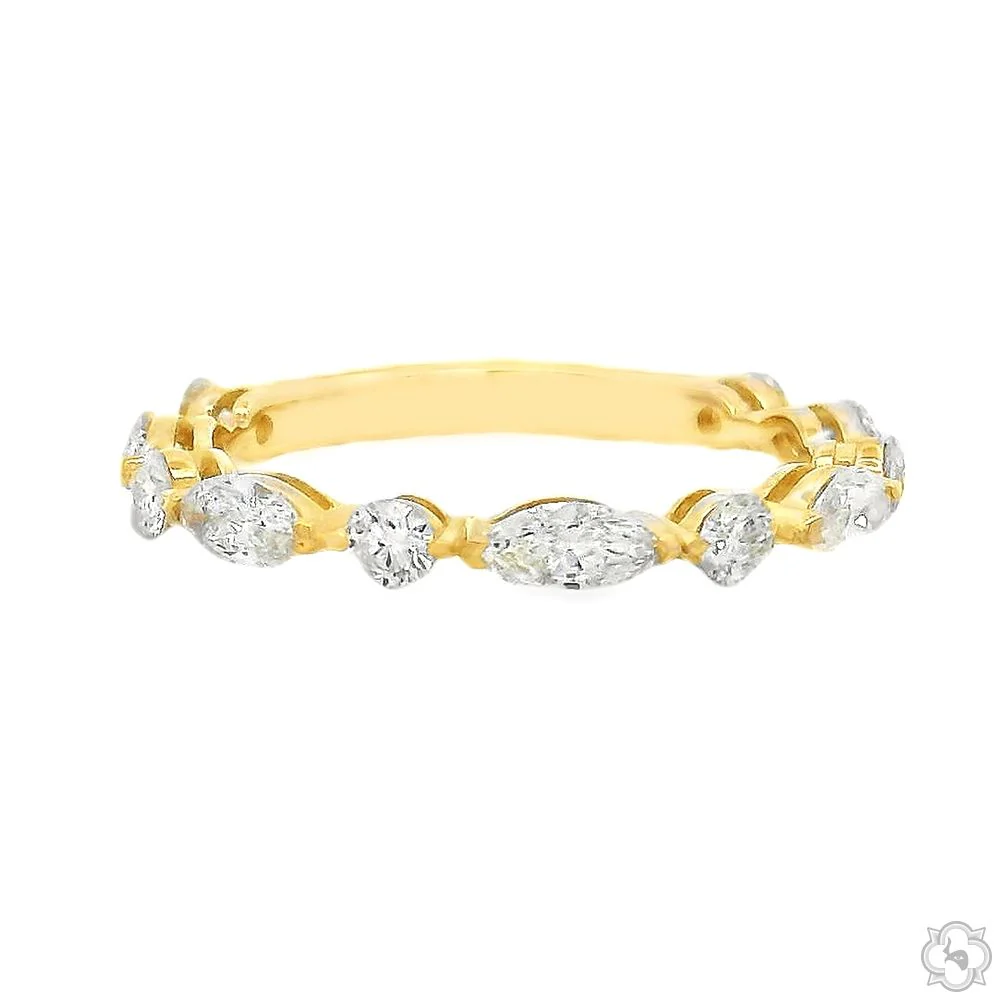 Marquise and Round Diamond Band 2.5mm  70820