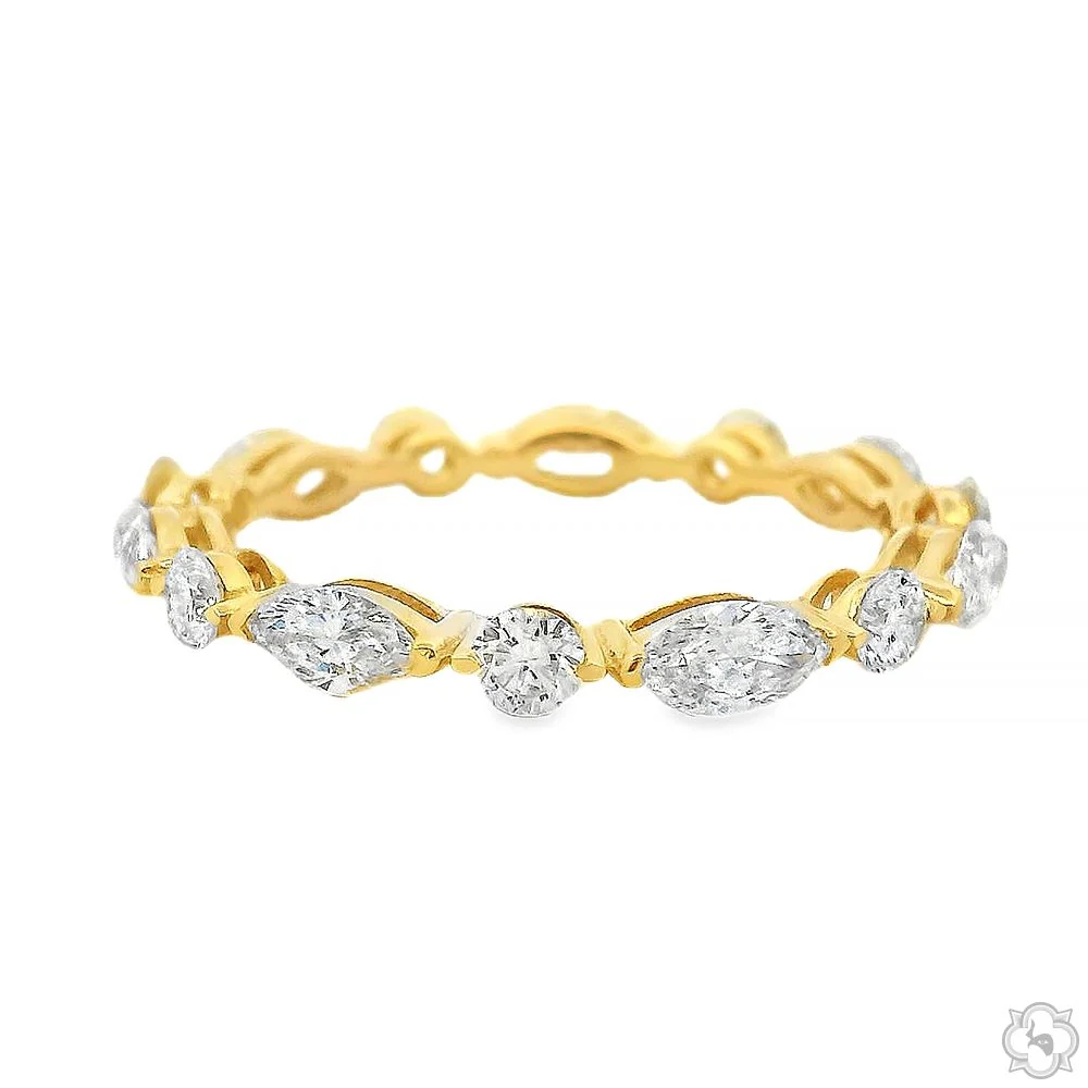 Marquise and Round Diamond Eternity Band  2.5mm 70887