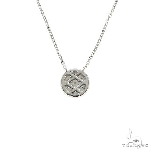 3709-18k-gold-round-diamond-necklace-with-adjustable-chain-67033-4.webp 18K Gold Round Diamond Necklace With Adjustable Chain 67033