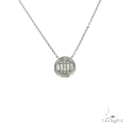 3712-18k-gold-baguette-diamond-necklace-with-adjustable-chain-67306-4.webp 18K Gold Baguette Diamond Necklace With Adjustable Chain 67306