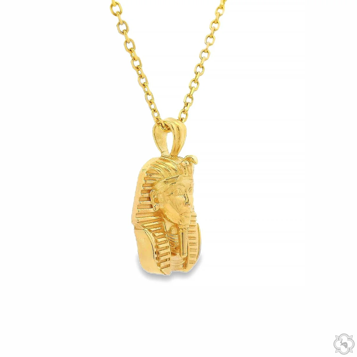 14K Gold Mini Pharaoh Pendant Set 70867