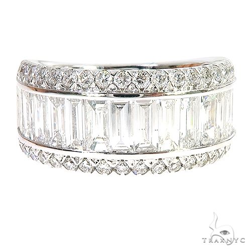 18k Gold Baguette Diamond Ring 67025