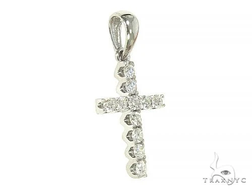 14K Gold Small Diamond Cross 65967