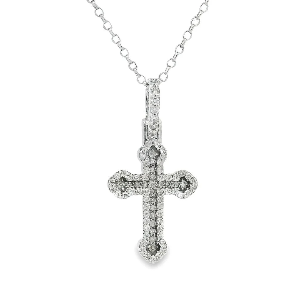 Small Diamond Cross Pendant Set 70874