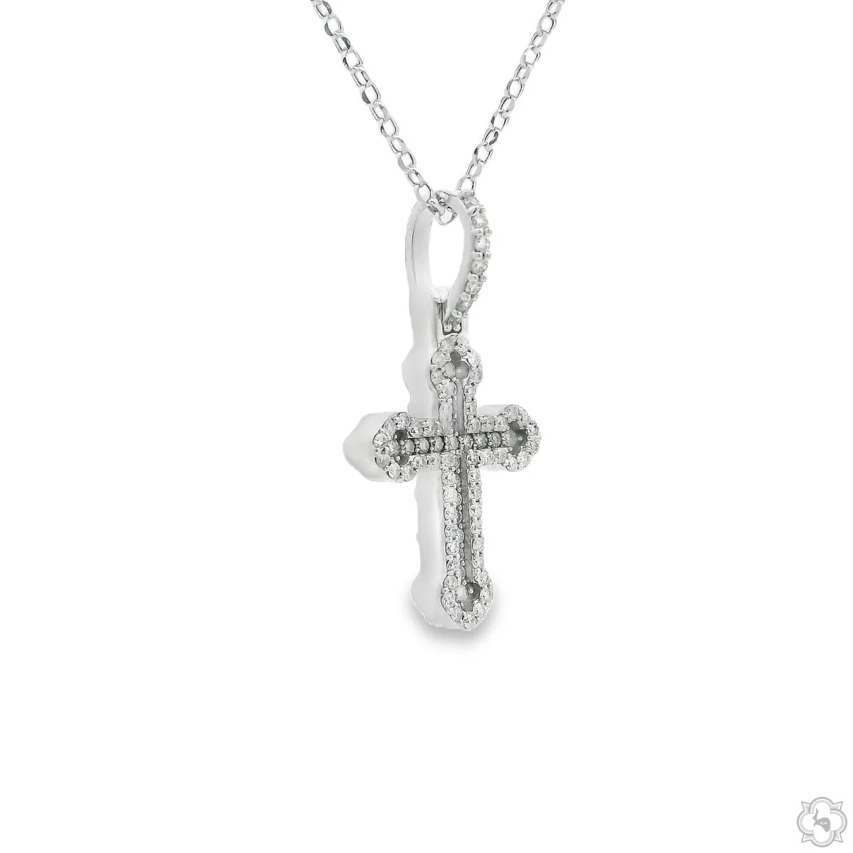 Small Diamond Cross Pendant Set 70874