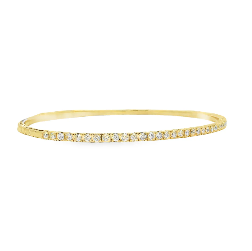 Flexible Diamond Bangle Bracelet 69836