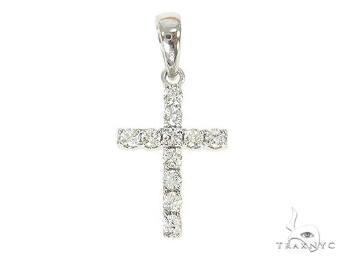 14K Gold Small Diamond Cross 65967