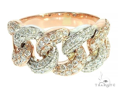 Two Tone Diamond Miami Cuban Link Ring 65823