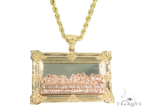 10K Gold Last Supper Pendant Set 44367
