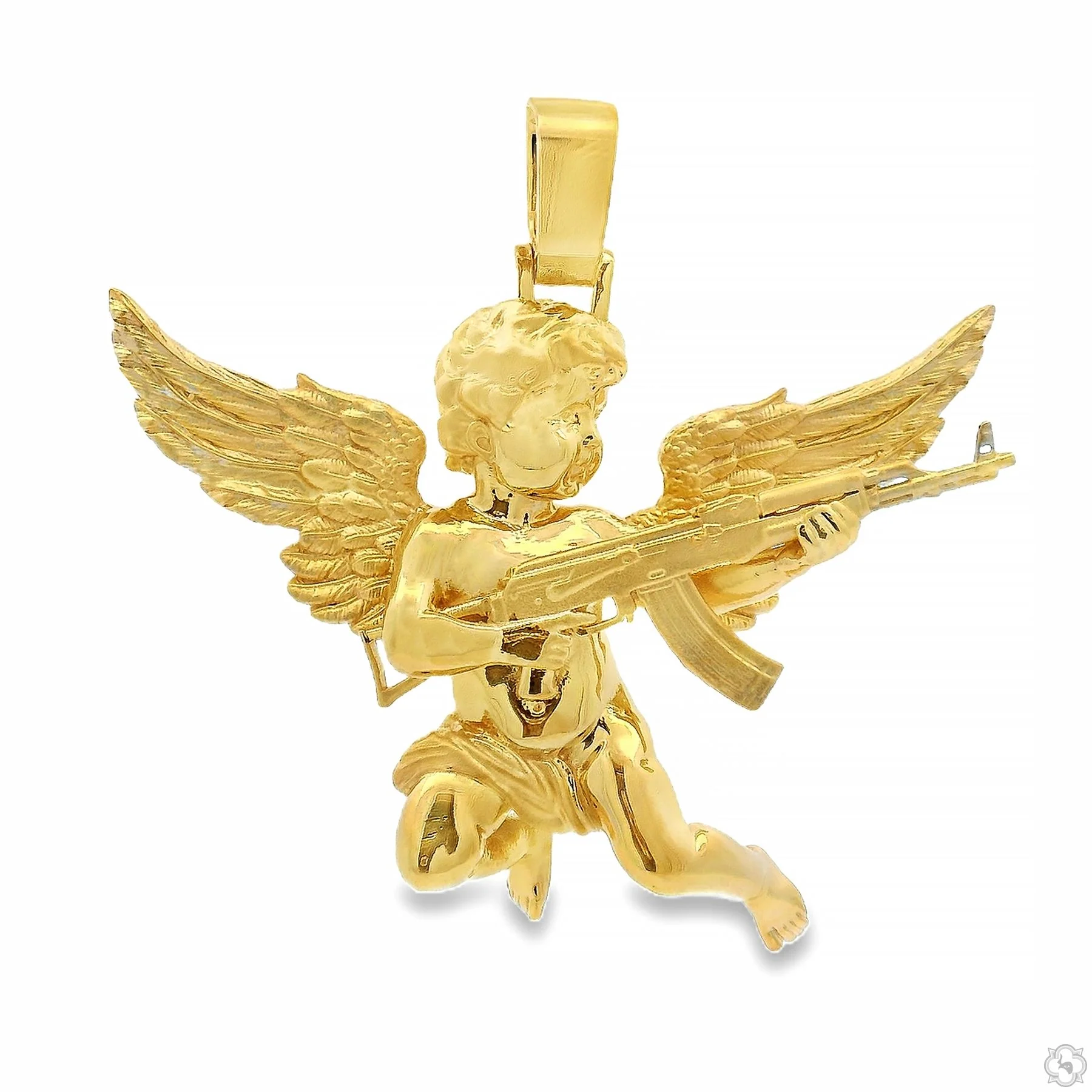 Baby Angel With Ak Gun Pendant 70804