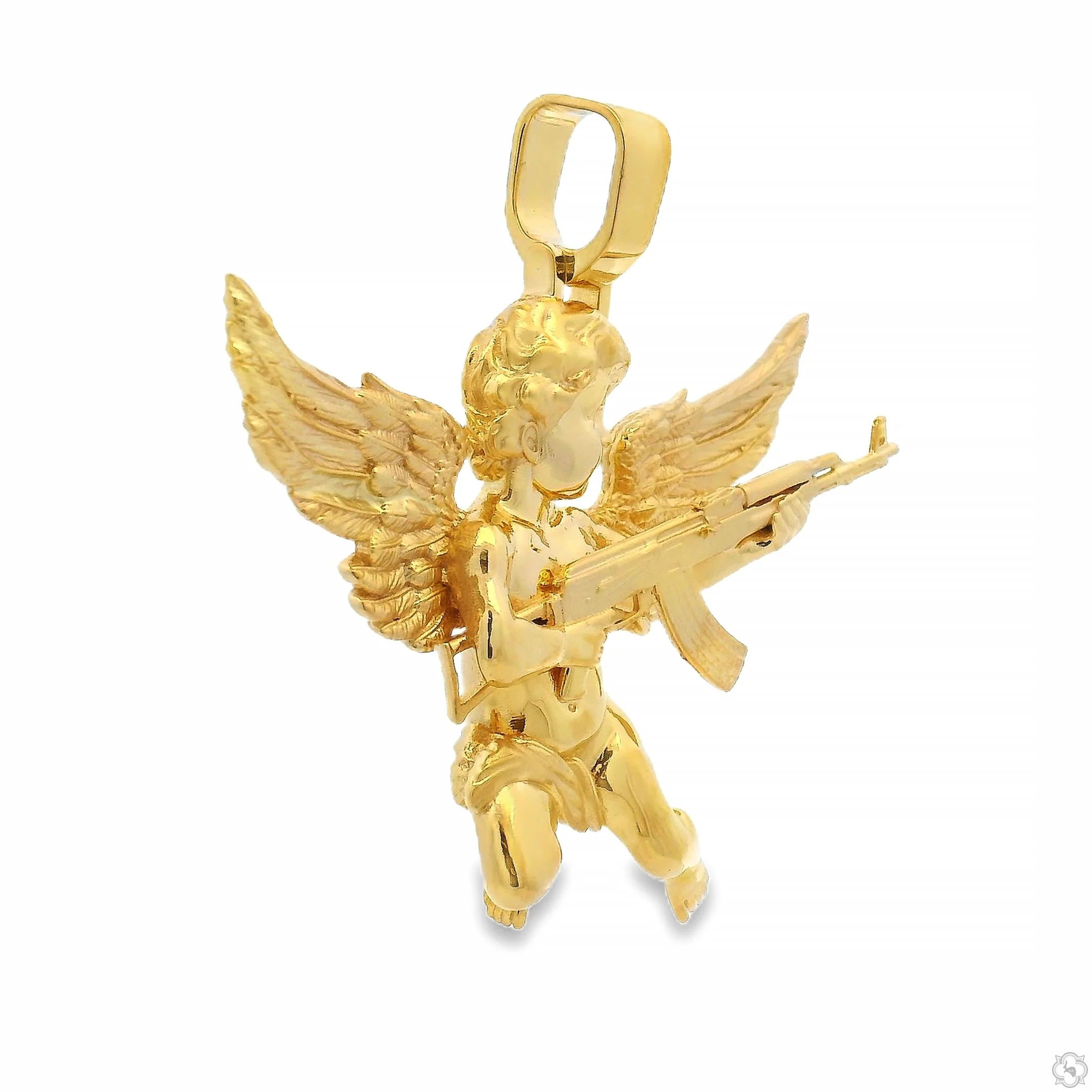 Baby Angel With Ak Gun Pendant 70804