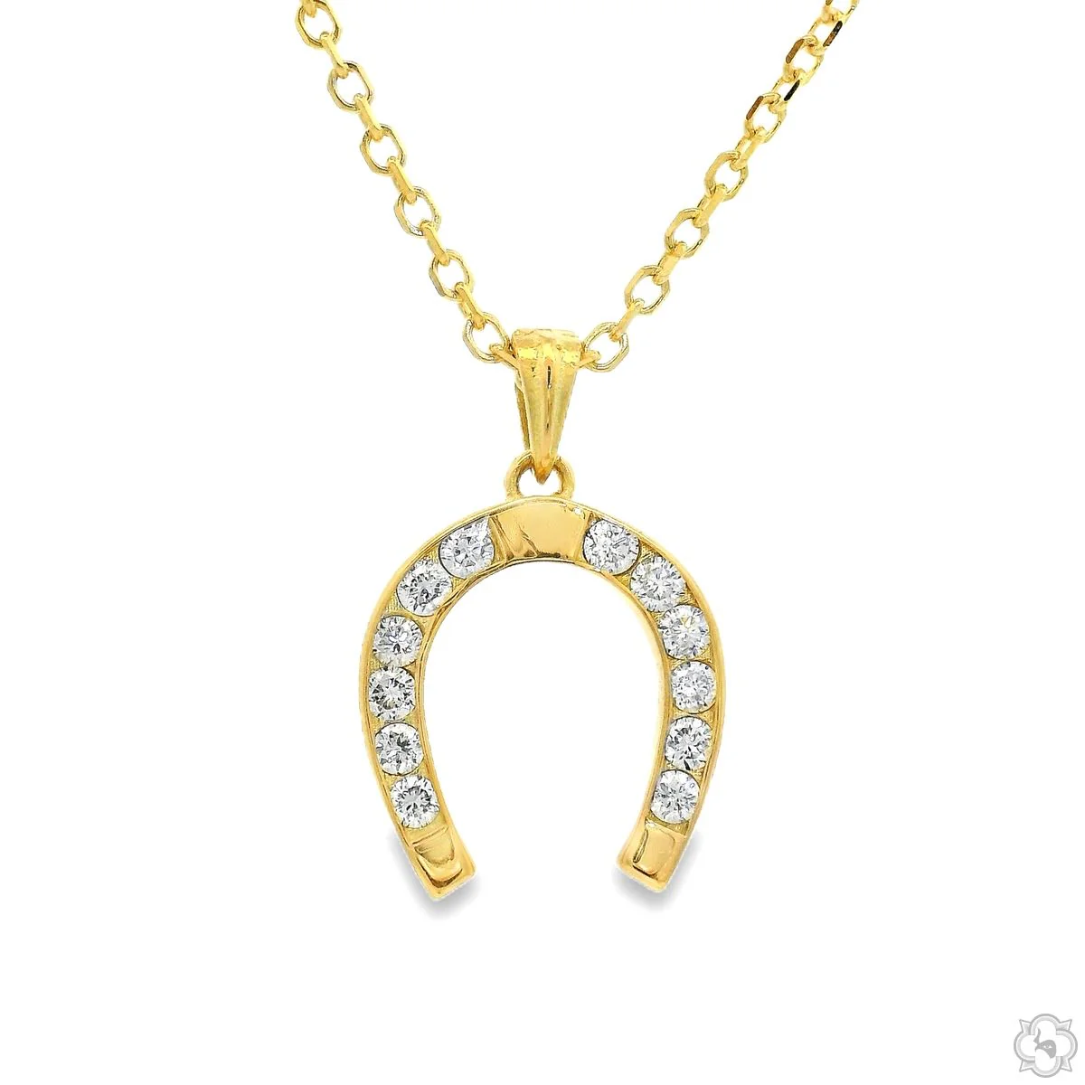Lucky Horseshoe Diamond Pendant 70773