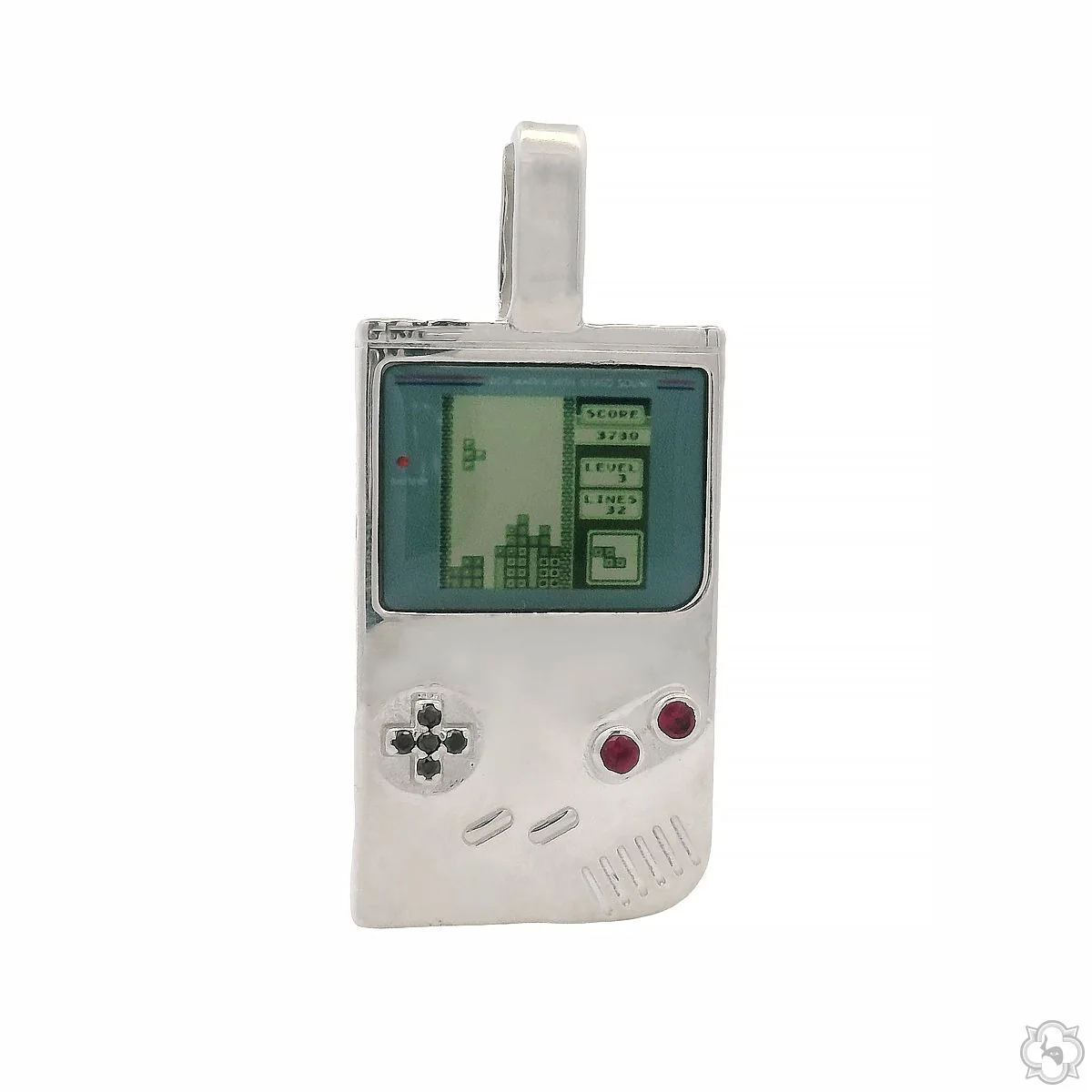 Retro Player Pendant .925 Silver 70783