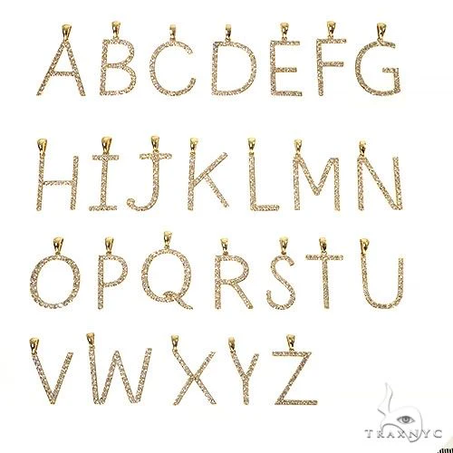 14K Gold Diamond Initial Letter Collection 67332