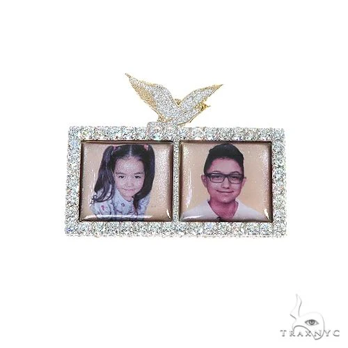 Custom Made Double Photo Pendant 66939
