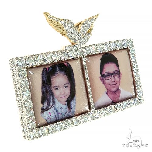 Custom Made Double Photo Pendant 66939
