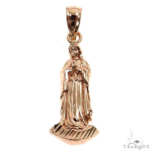 10K Gold Virgin Mary Charm Pendant 67554
