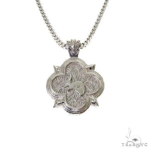 SOLD OUT! Silver Trax Logo Pendant Set  With Franco Chain 67650