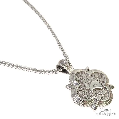 SOLD OUT! Silver Trax Logo Pendant Set  With Franco Chain 67650