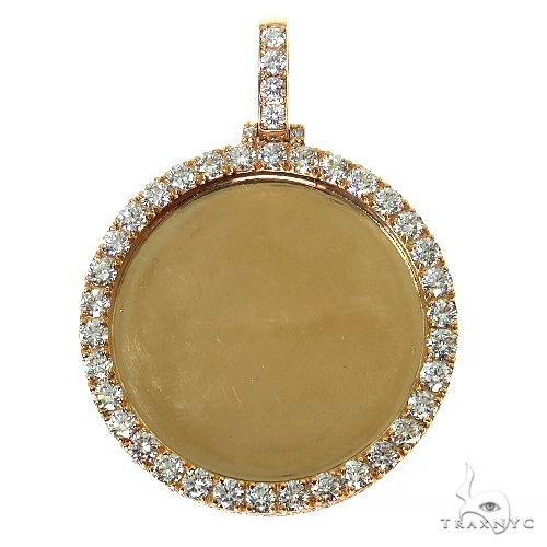 14K Gold Diamond Photo Pendant 67658