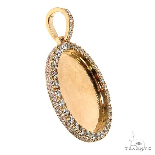 14K Gold Diamond Photo Pendant 67658