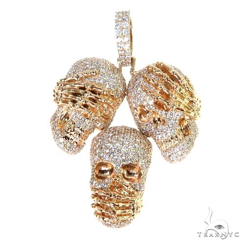 See No Evil, Hear No Evil, Speak No Evil Diamond Pendant 67726