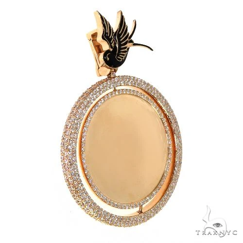 Custom Made Spinning Diamond Photo Pendant 67861