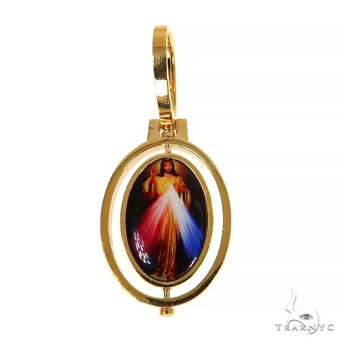 14K Gold Spinning Photo Pendant 67966