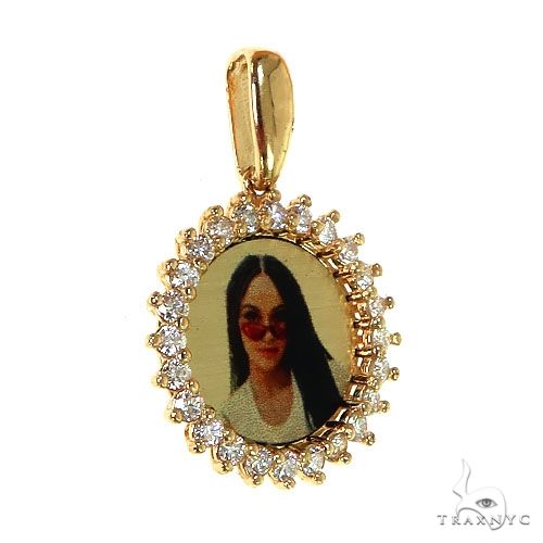 Flower Diamond Photo Pendant 68590