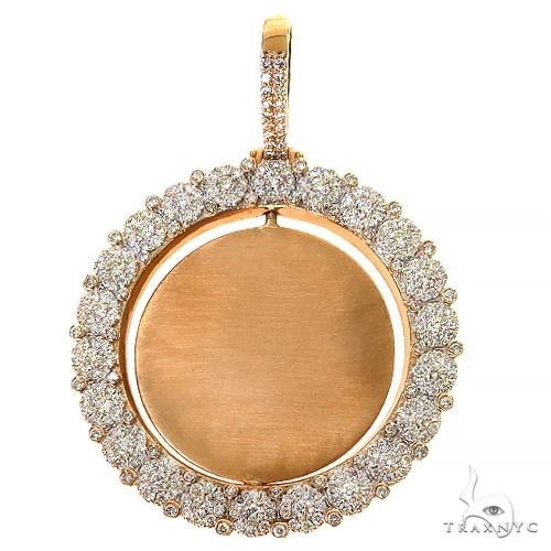 Rotating Flower Frame Diamond Photo Pendant 68546